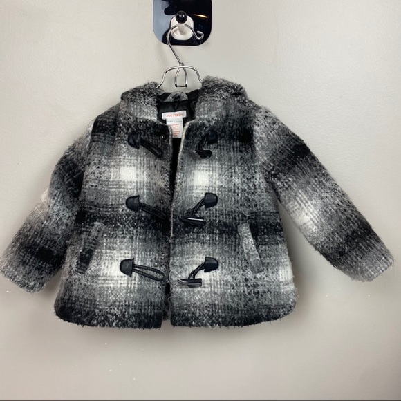 JOE FRESH Baby Girls Plaid Toggle Jacket - Picture 3 of 11